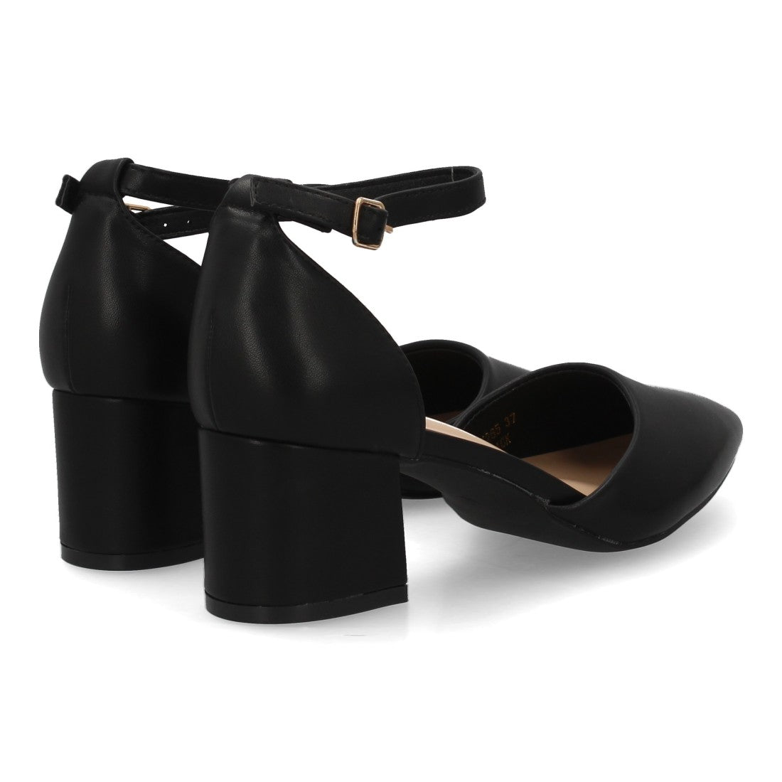 Zapatos de tacón medio para mujer YK265-Negro