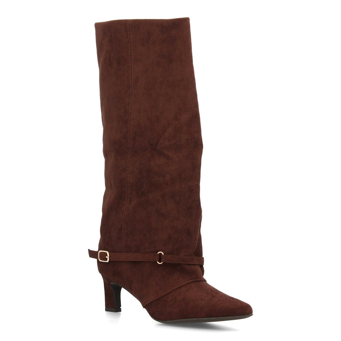 Bota con tacón de mujer AW-6157-Cafe