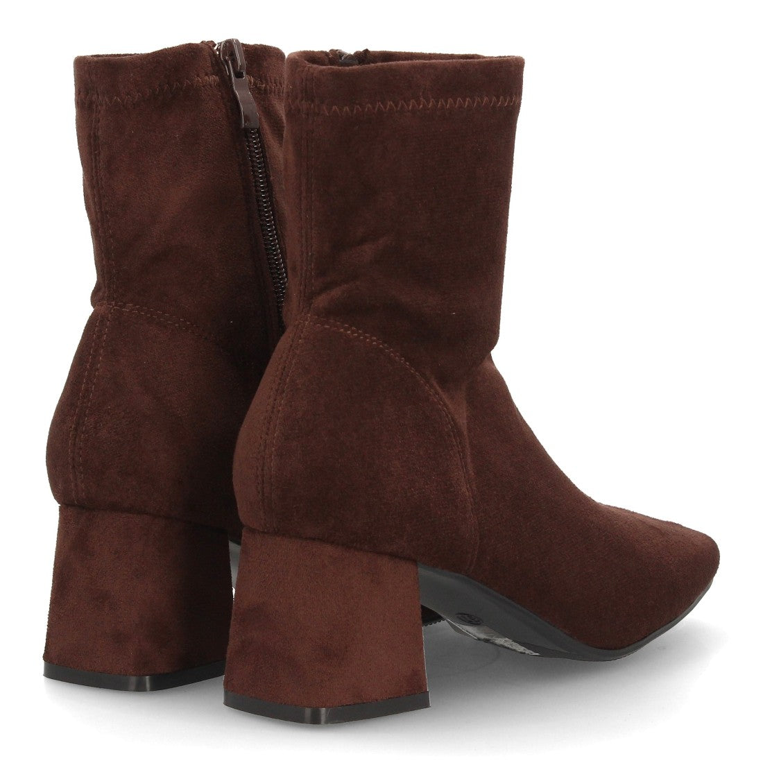 Botines con tacón para mujer YG966-Marron