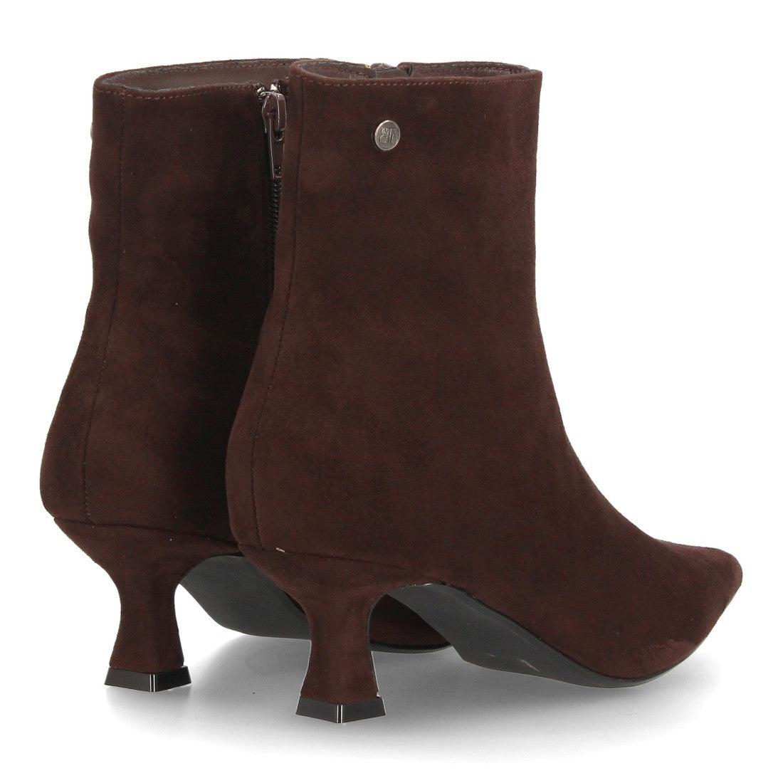 Botines con tacón para mujer A-6011-Cafe