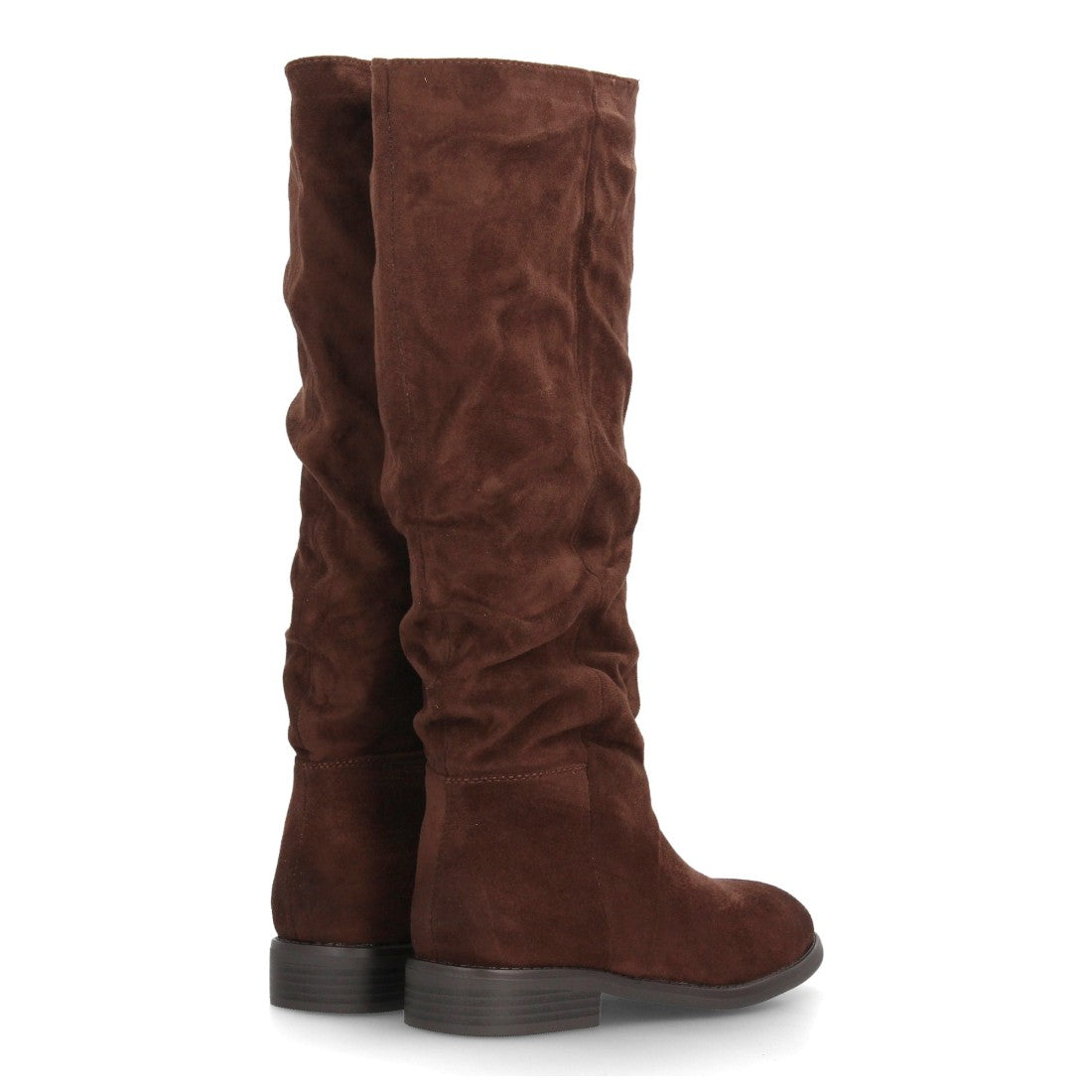 Botas altas para mujer caña arrugada AA-30-Marron