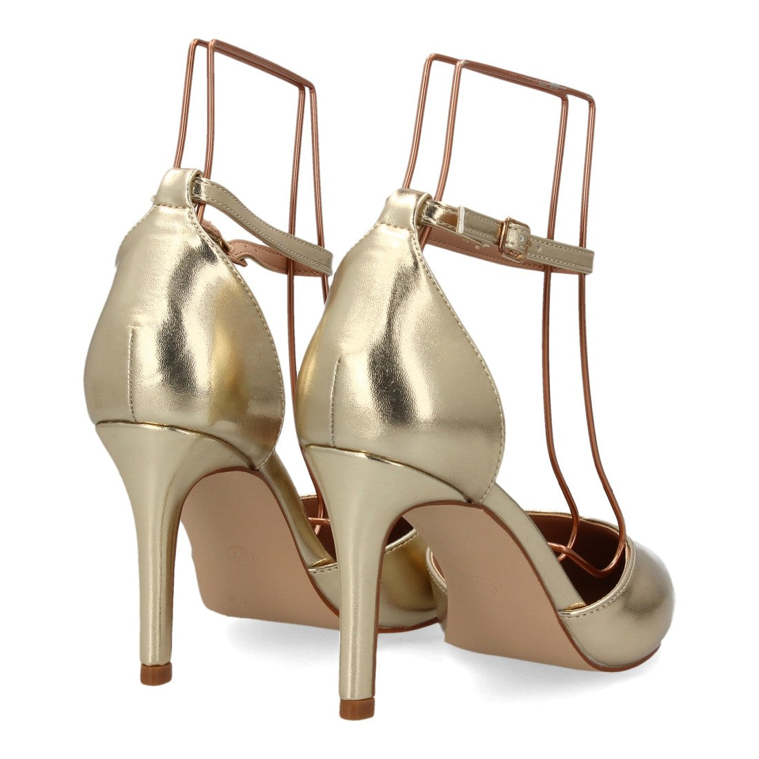 Zapatos de tacón fino para mujer HH1001-Oro
