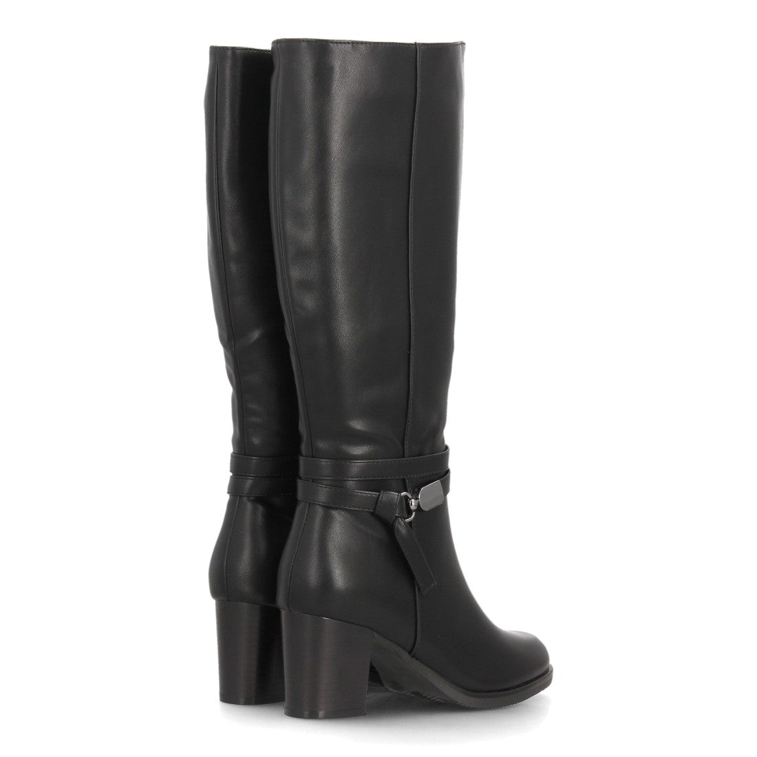 Botas con tacón para mujer 2607-Negro