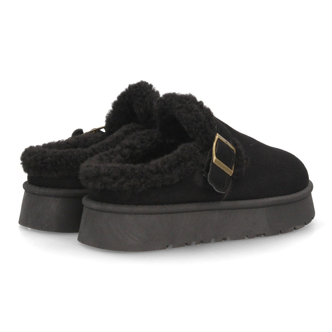 Zuecos para mujer de estilo casual SL-793-Negro