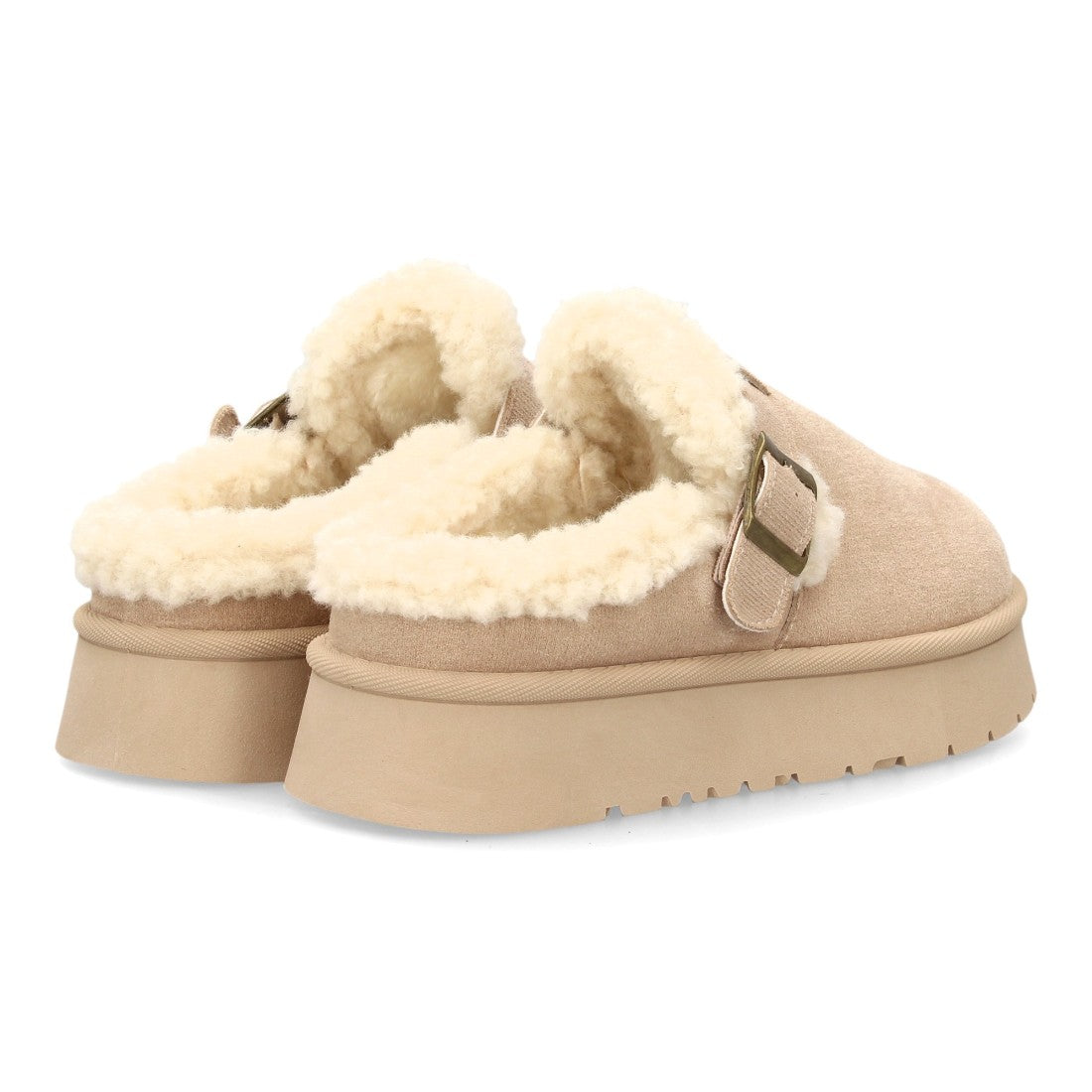 Zuecos para mujer de estilo casual SL-793-Beige