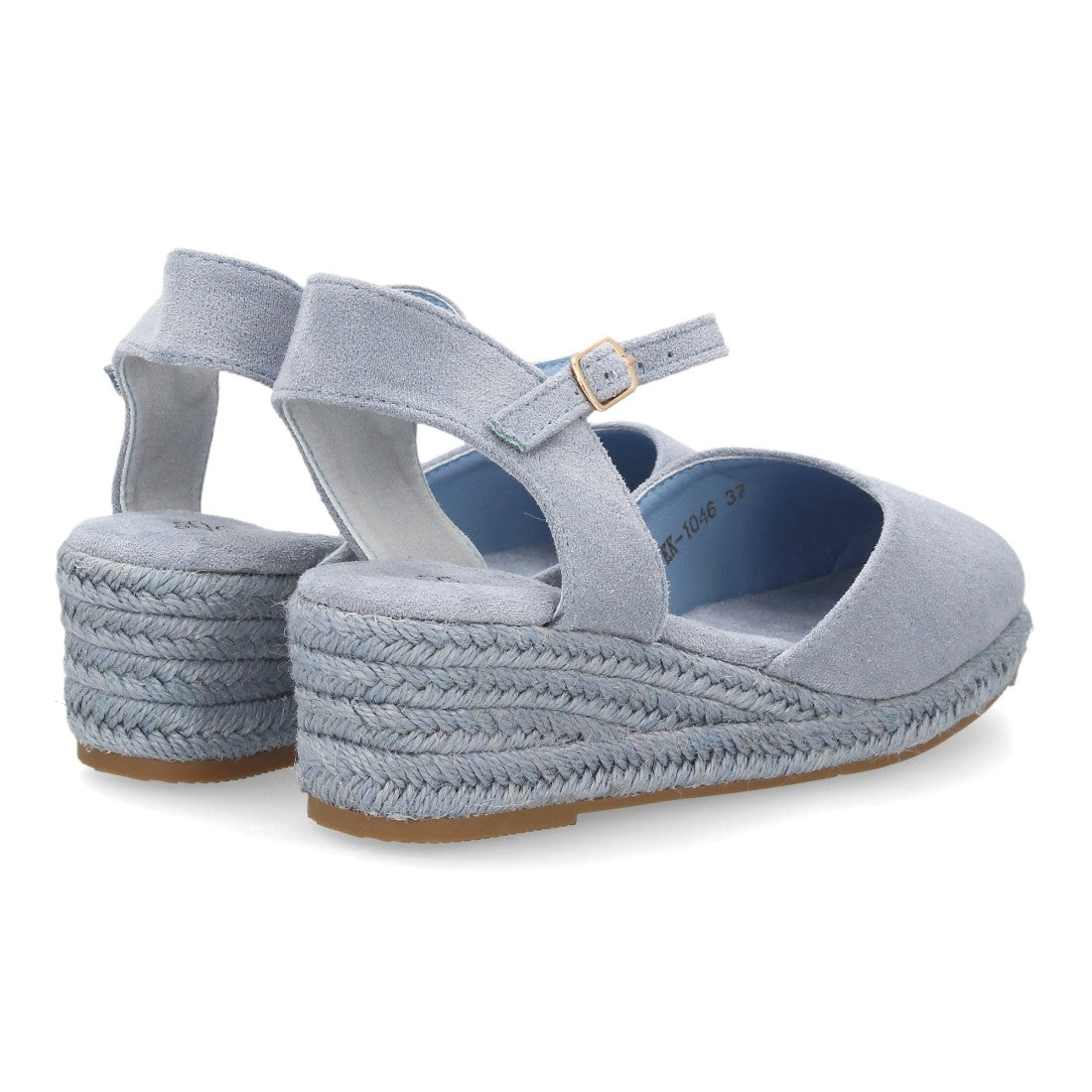 Alpargatas con cuña para mujer CF-5618-Azul