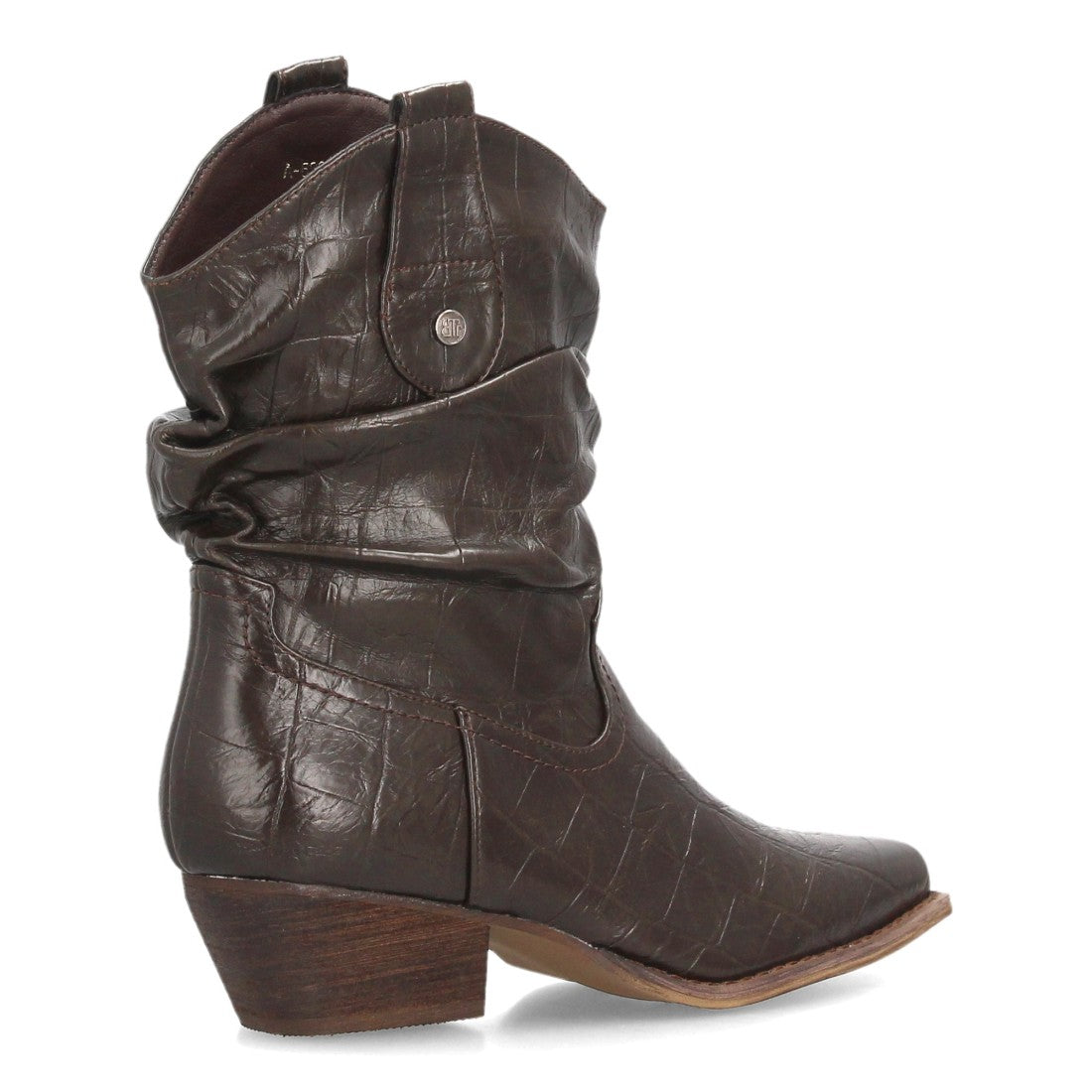 Botines para mujer de inspiración cowboy A-6200-Cafe