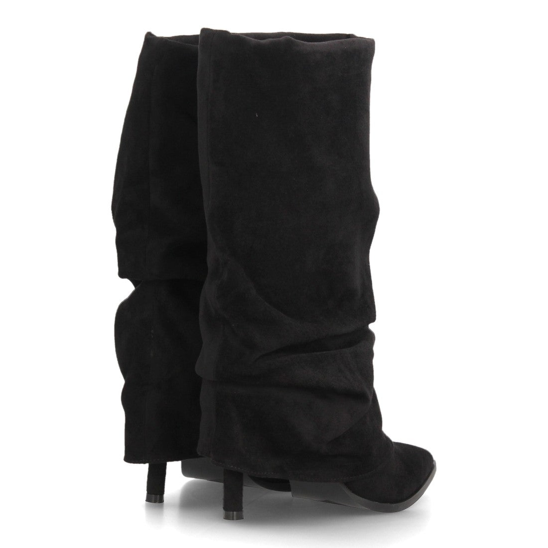 Botas con tacón fino para mujer 69051-Negro