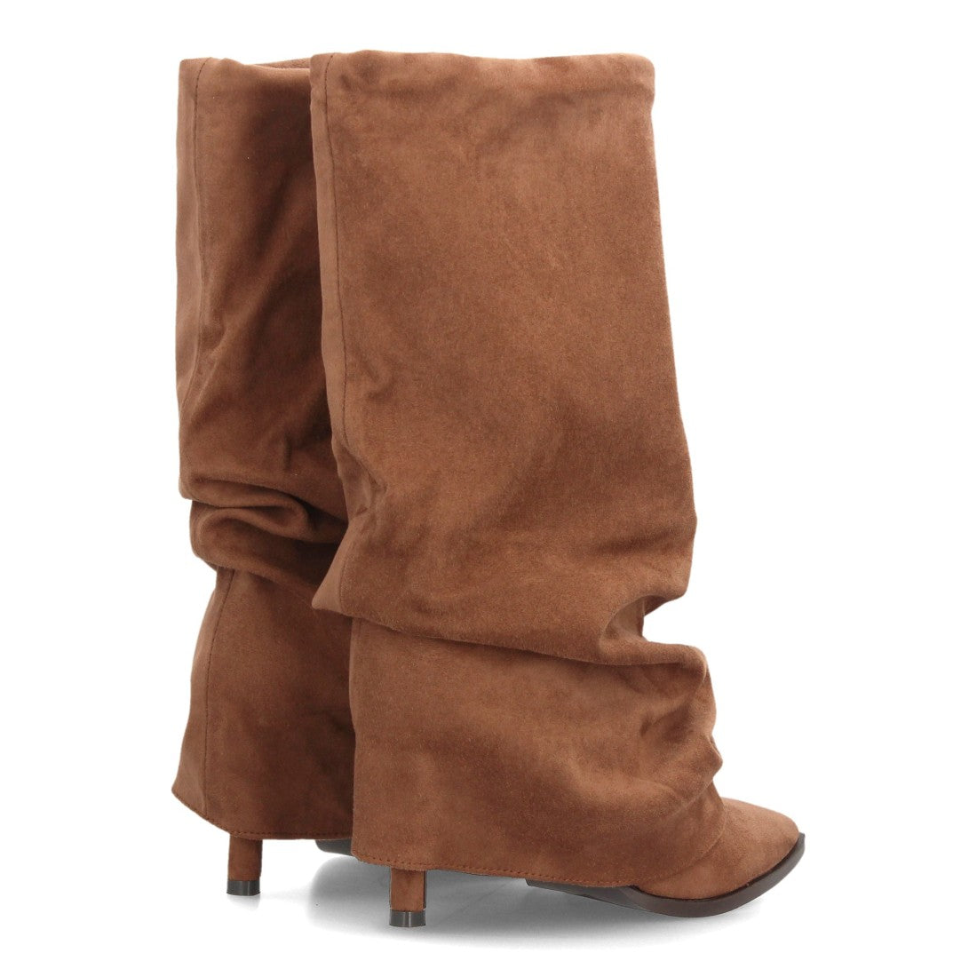 Botas con tacón fino para mujer 69051-Camel
