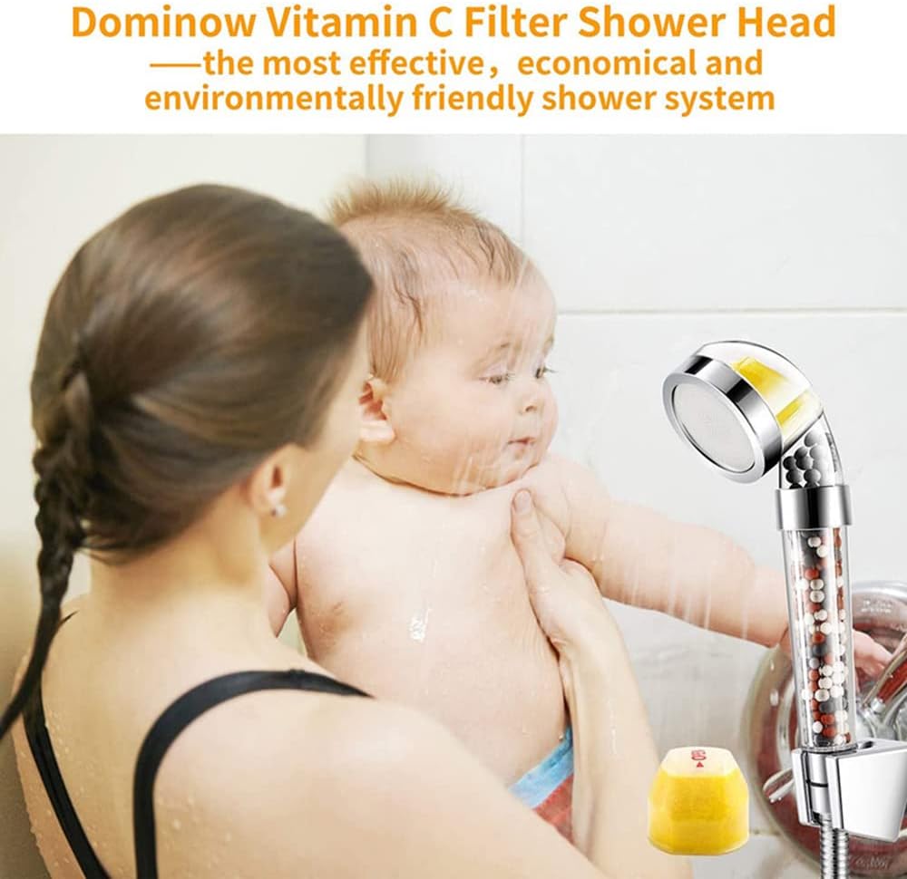 Capçal de Dutxa Filtrat amb Vitamina C i Aroma de Llimona – Transforma el teu Bany en un Spa