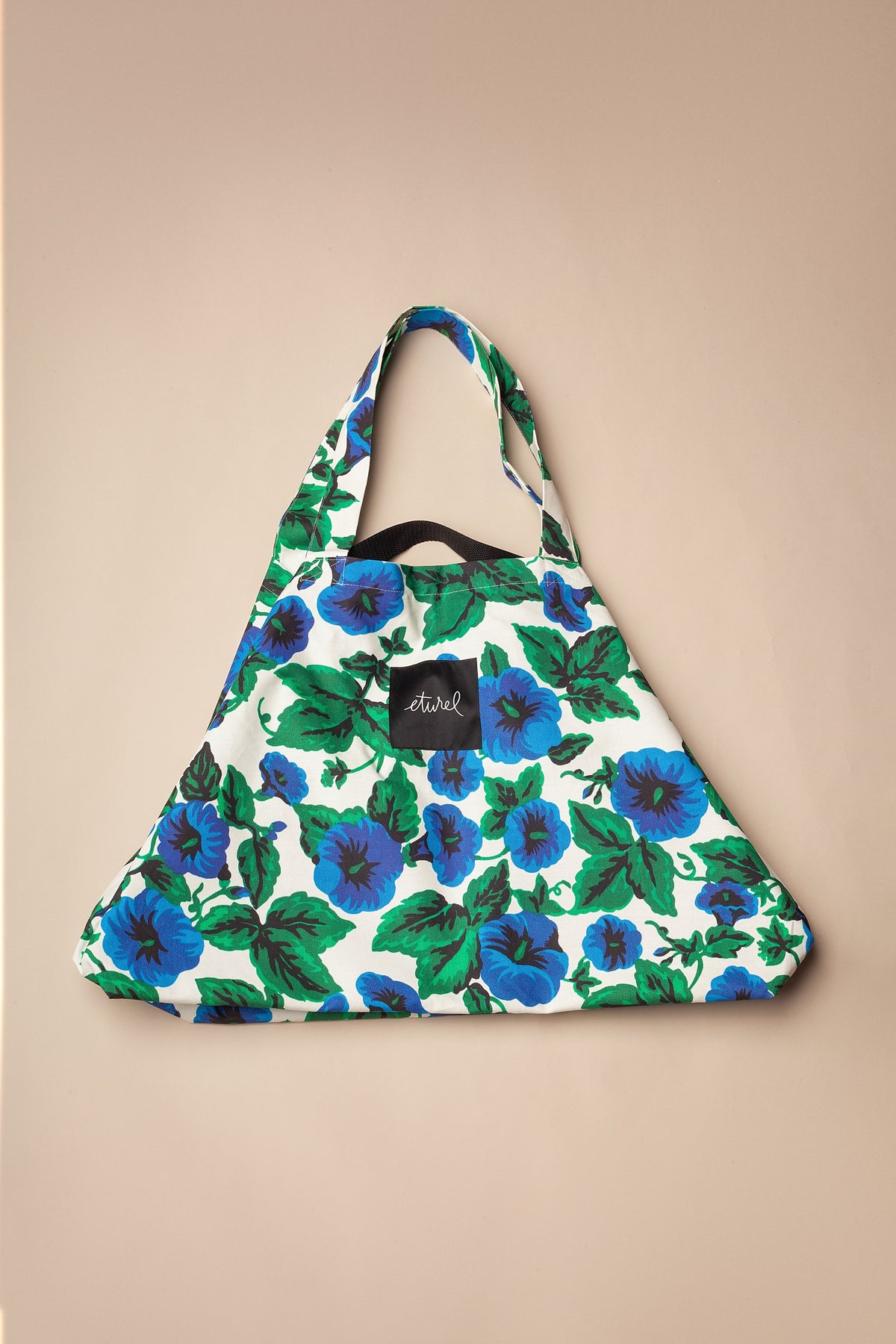 Bolso shopper maxi lona toldo flores