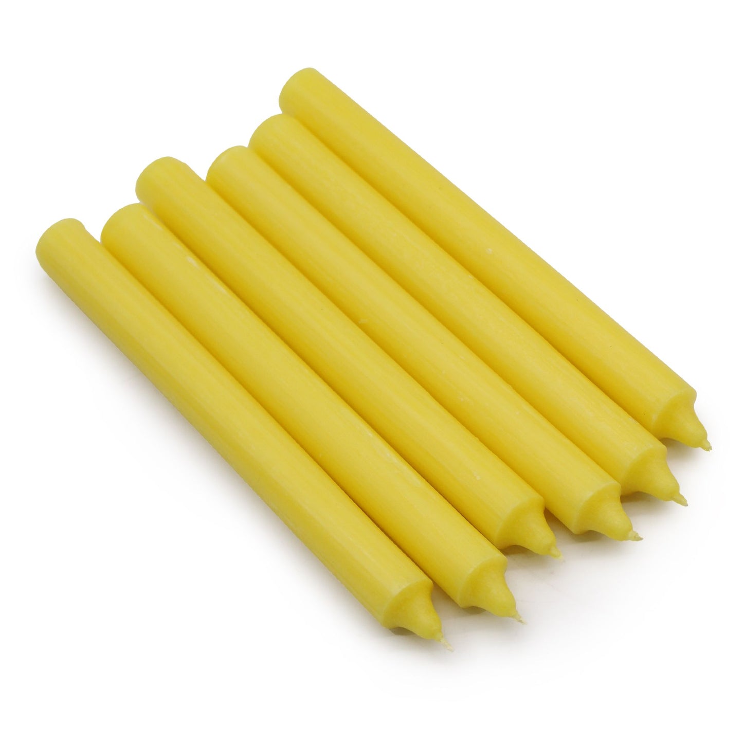 Conjunt d'Espelmes de Taula de Color Sòlid - Pack de 21 - Llimona Rústica