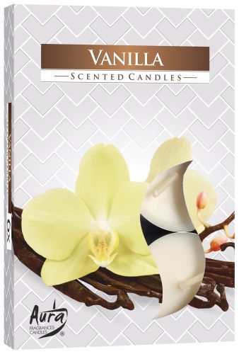 1x Set de 6 Espelmes de Te Perfumades - Vainilla
