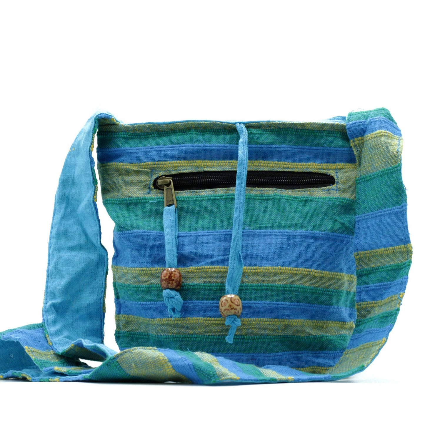 Bossa bandolera Nepal -Prats de primavera Verd i Blau