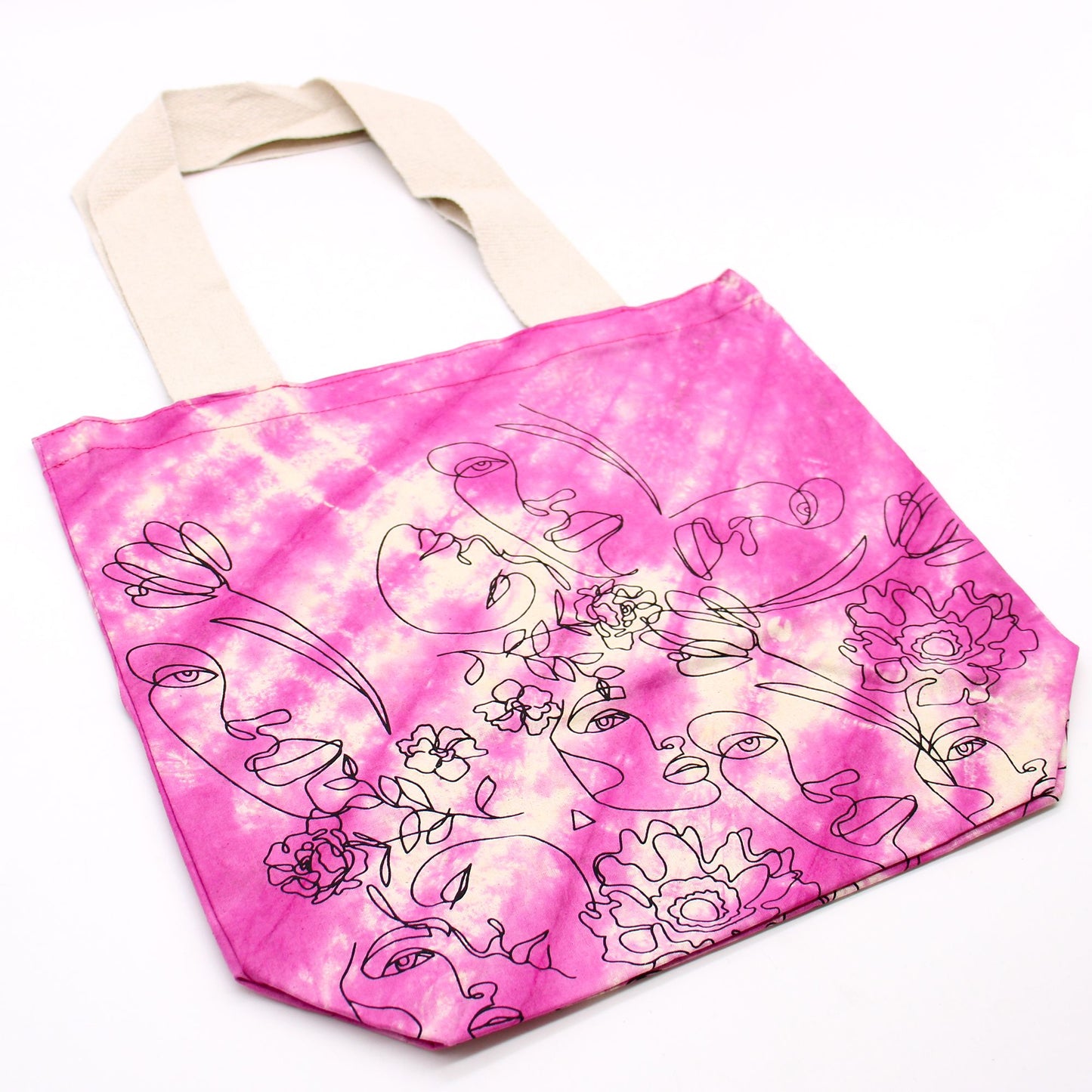 Bosses de Cotó "Tie Dye" (170g) - 38x42x12cm - Cara Bonita - Magenta - Nansa Natural