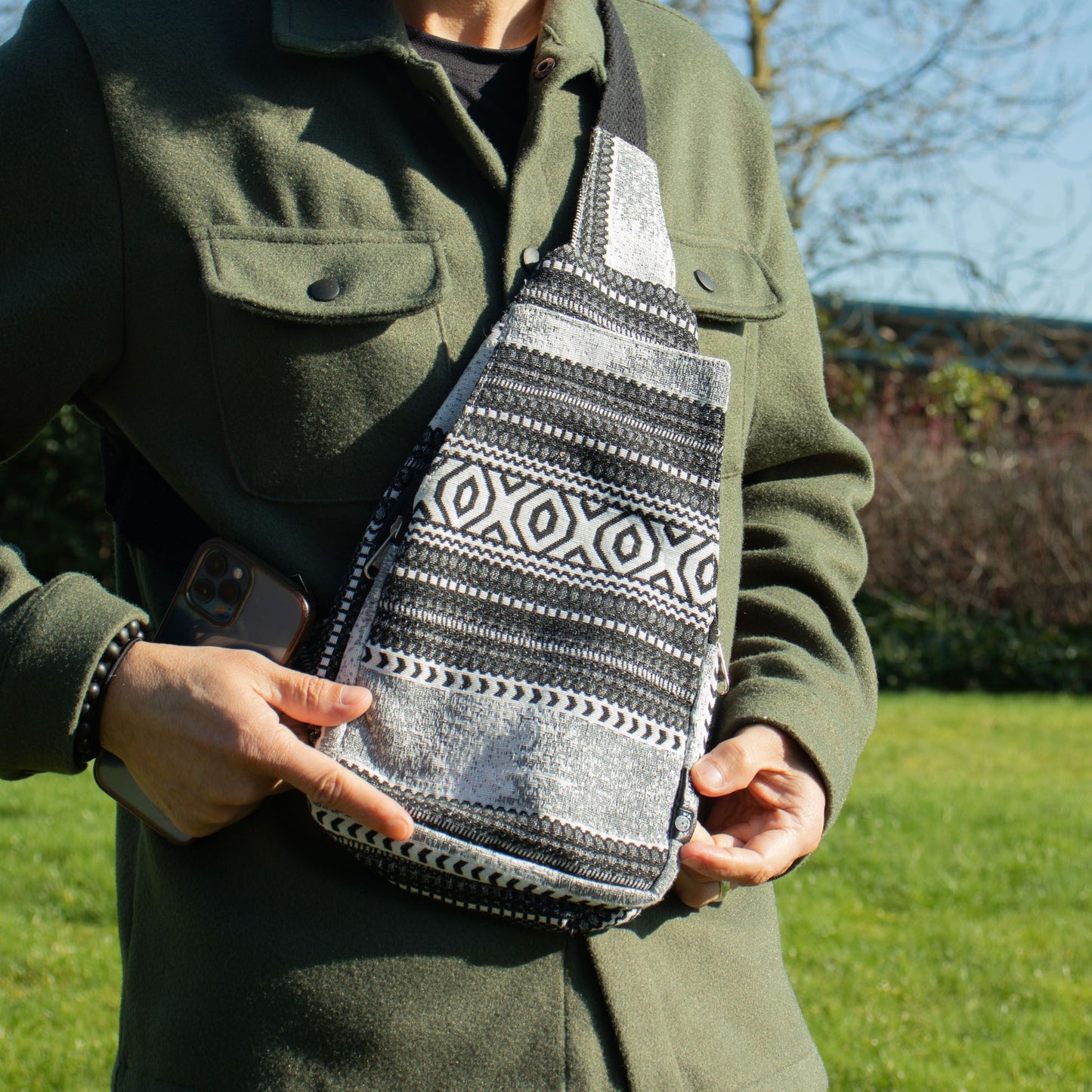 Bosses de Jacquard Natural - Caravana Urbana - Bosses Bandolera