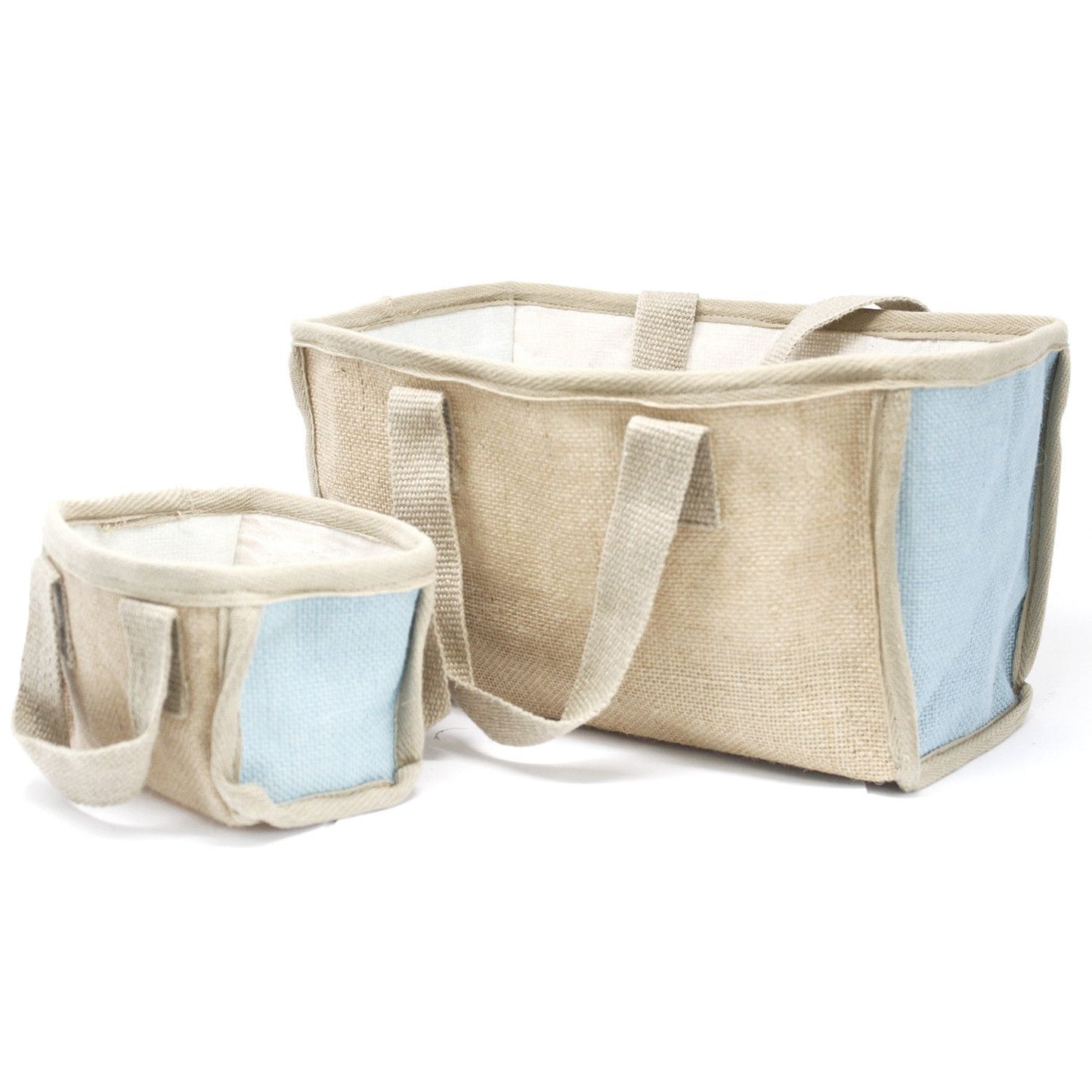Cistellet de jute - 16x10x12cm - Taronja