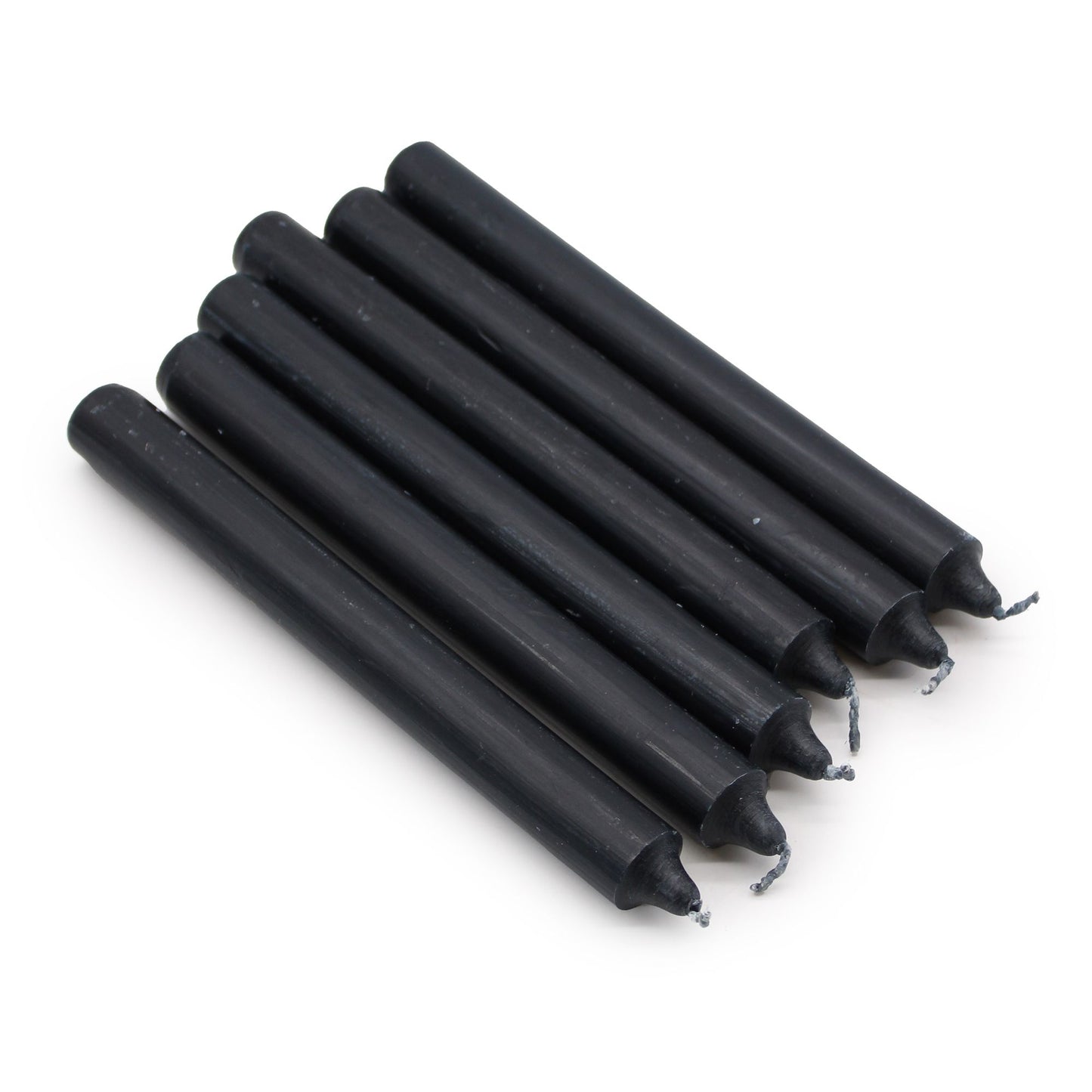 Espelmes a Granel de Color Sòlid - Negre Rústic - Paquet de 10