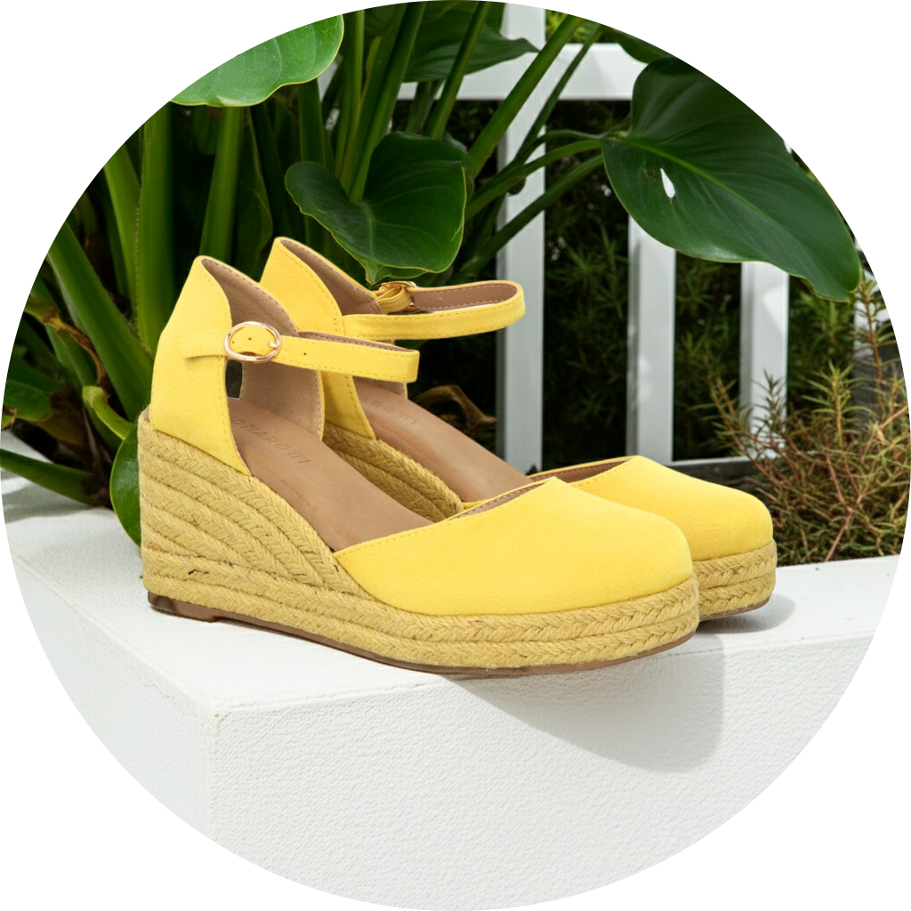 Sandalias cuña mujer