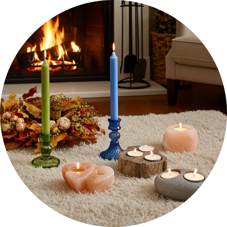 Velas y portavelas