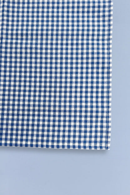 Servilleta vichy azul cuadro pequeño (pack de 2)
