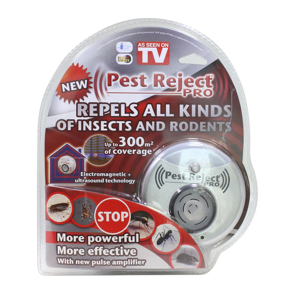 Pest Reject Pro - Refusa Insectes i Rosegadors amb Tecnologia Electromagnètica i Ultrasons