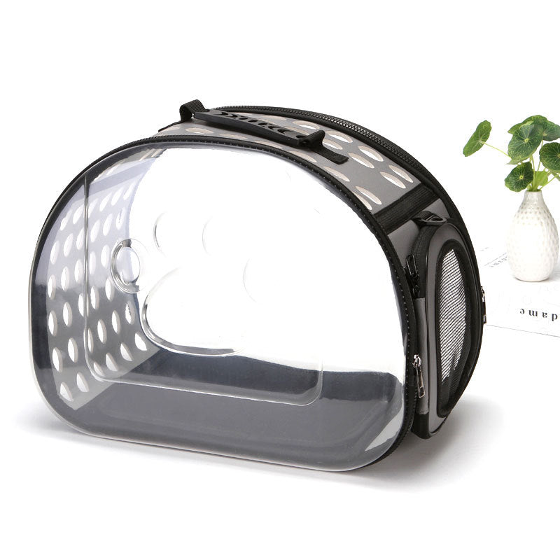 Bolso transparente plegable para mascotas
