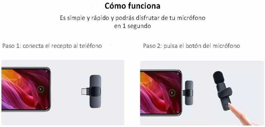Micròfon Inalàmbric K9 per a Mòbils - Compatible amb iPhone i Android - Qualitat Professional per a Vídeos, Pòdcasts i Més