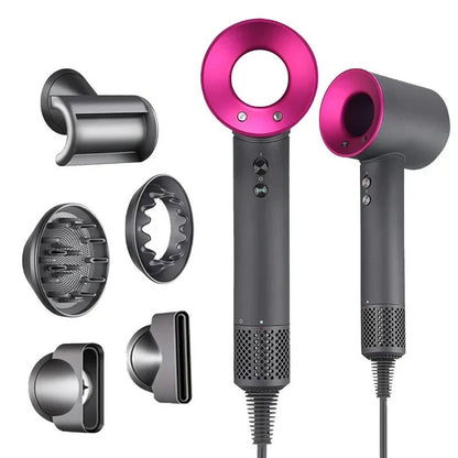 Assecador de cabells professional sense aspes amb tecnologia iònica i accessoris intercanviables