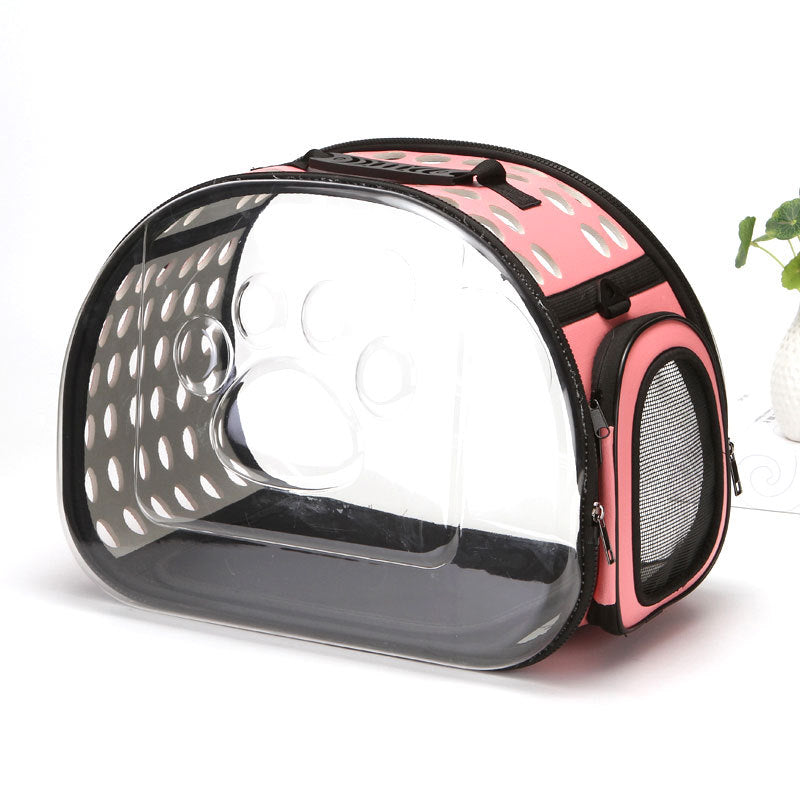 Bolso transparente plegable para mascotas