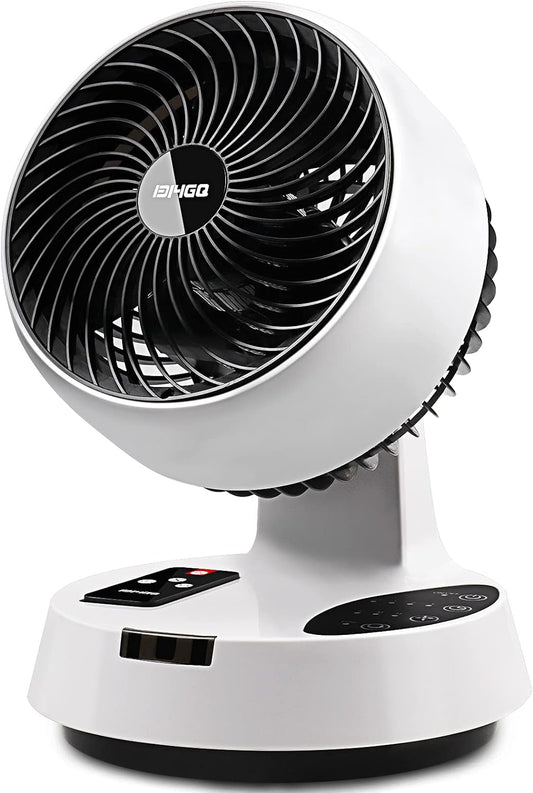 Ventilador Turbo Silenciós de Taula amb Circulació d'Aire 3D - Temporitzador, Comandament a Distància i Oscil·lació