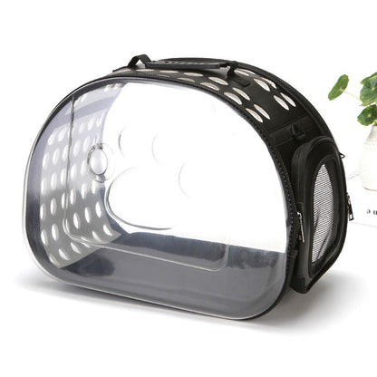 Bolso transparente plegable para mascotas