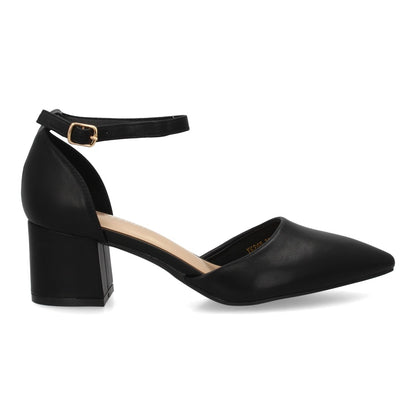 Zapatos de tacón medio para mujer YK265-Negro