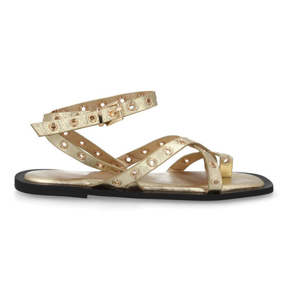 Sandalias planas para mujer YZ25-78-Oro