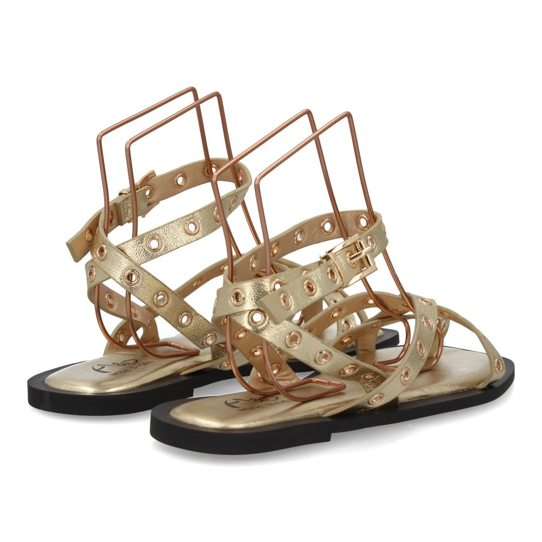 Sandalias planas para mujer YZ25-78-Oro