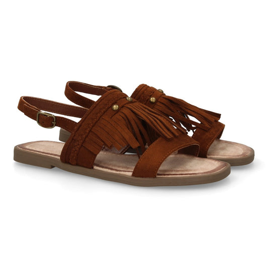 Sandalias planas de mujer TF1108-Camel