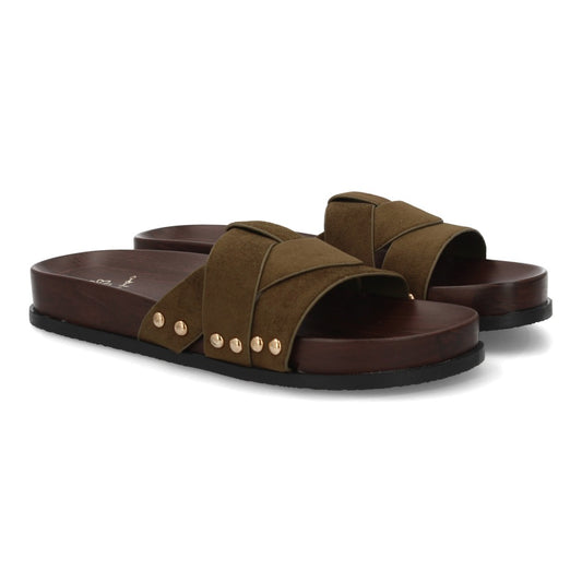 Sandalia plana para mujer OH-578-Verde