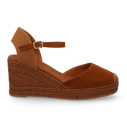 Sandalias de cuña para mujer CF-3036-Camel