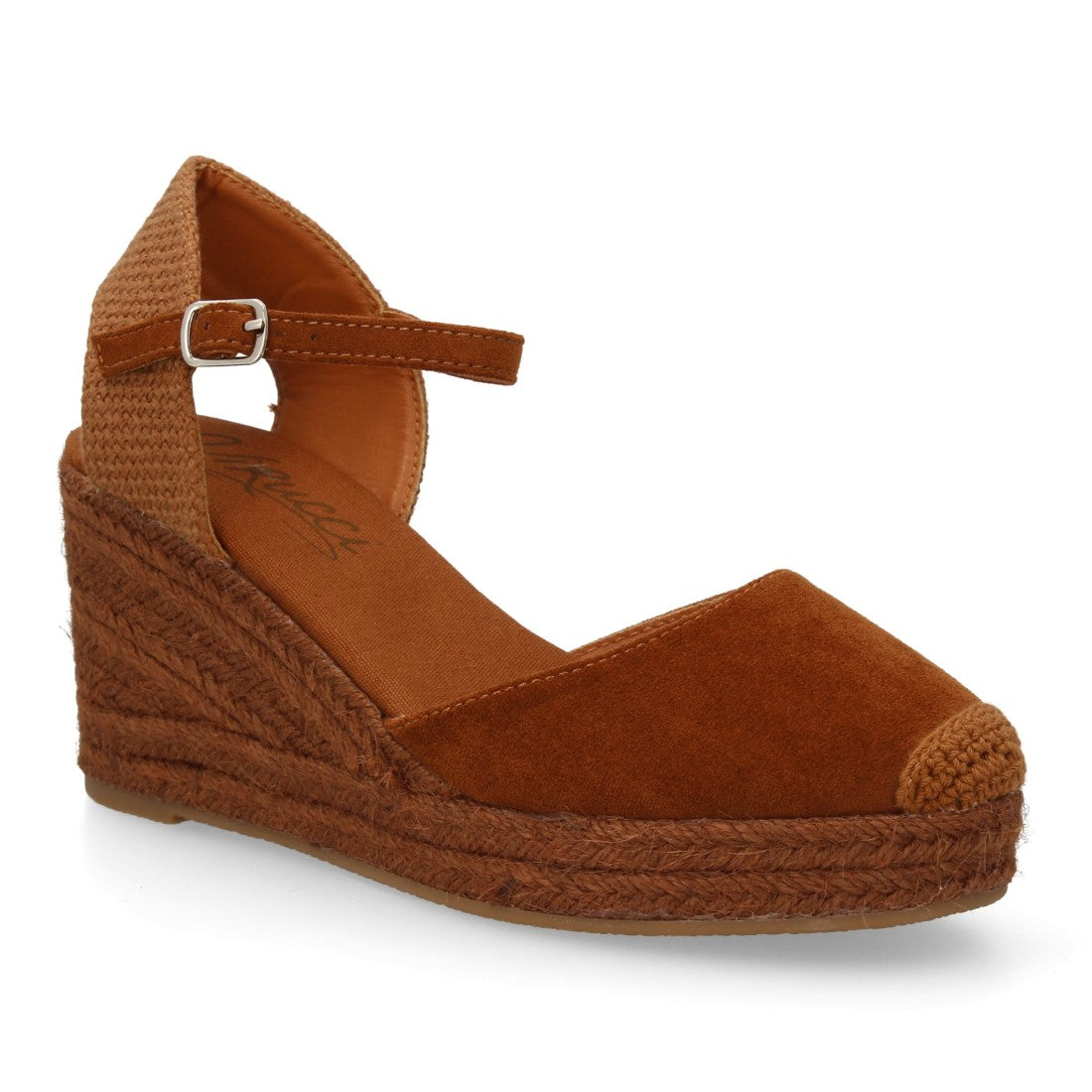 Sandalias de cuña para mujer CF-3036-Camel