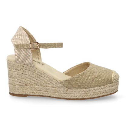 Sandalias de cuña para mujer CF-3036-Oro