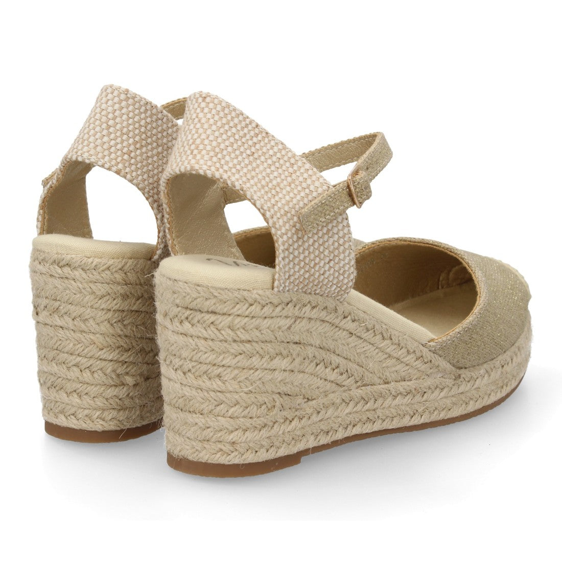 Sandalias de cuña para mujer CF-3036-Oro