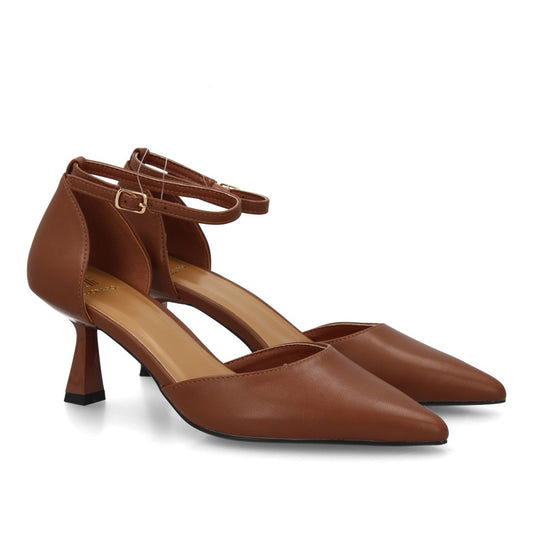 Stiletto para mujer con tacón fino B-3369-Camel