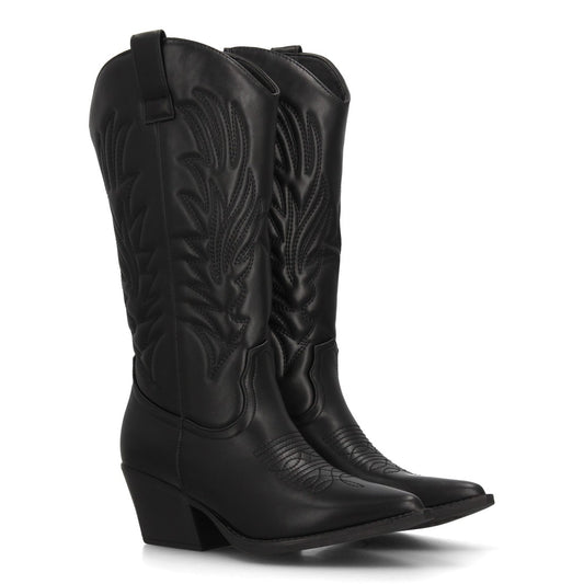 Botas cowboy para mujer YY-125-Negro