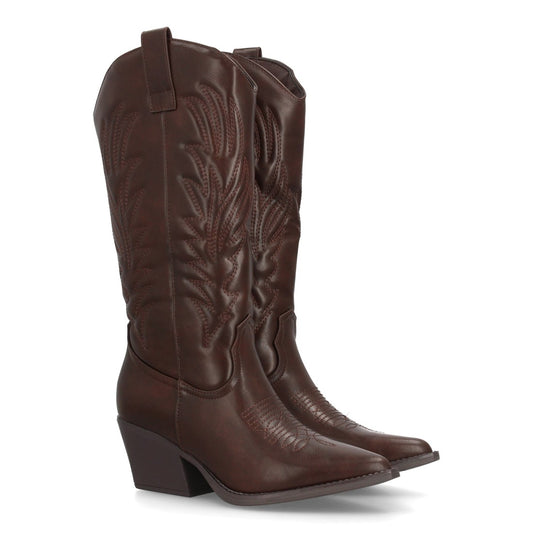 Botas cowboy para mujer YY-125-Marron