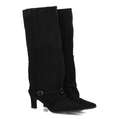Bota con tacón de mujer AW-6157-Negro