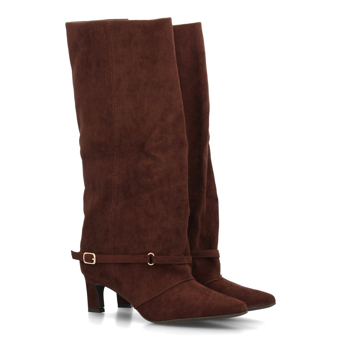 Bota con tacón de mujer AW-6157-Cafe