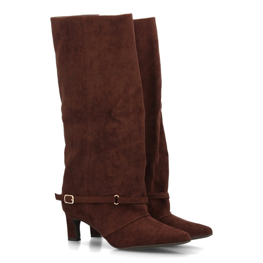 Bota con tacón de mujer AW-6157-Cafe