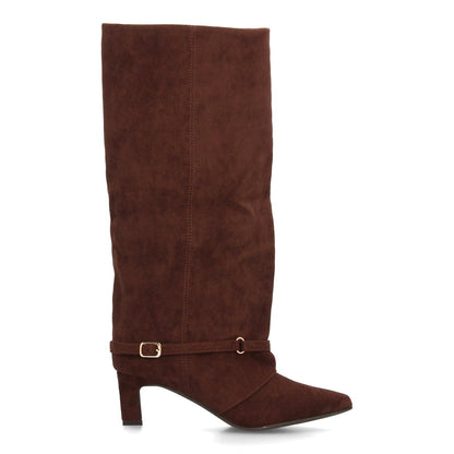 Bota con tacón de mujer AW-6157-Cafe
