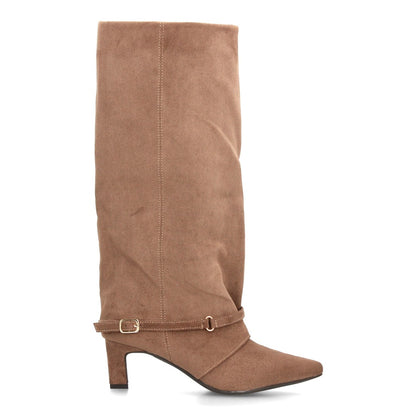 Bota con tacón de mujer AW-6157-Kaki