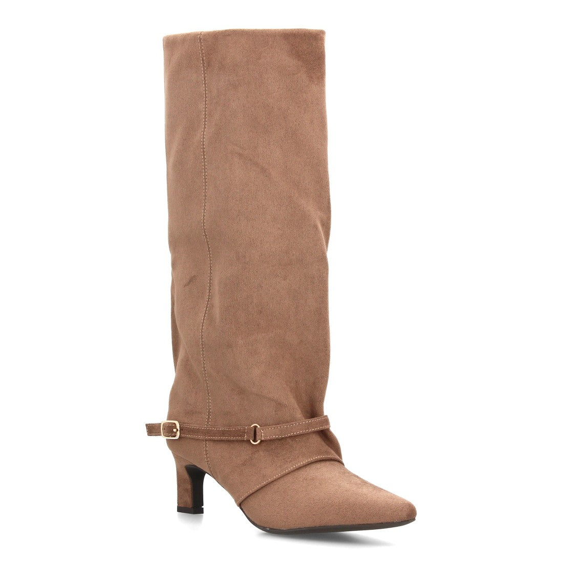 Bota con tacón de mujer AW-6157-Kaki